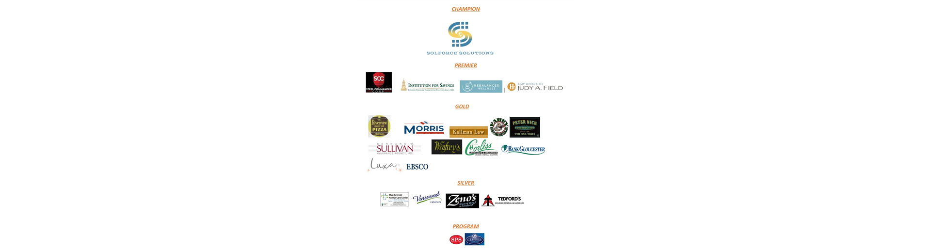 OUR GENEROUS ITYFL SPONSORS!
